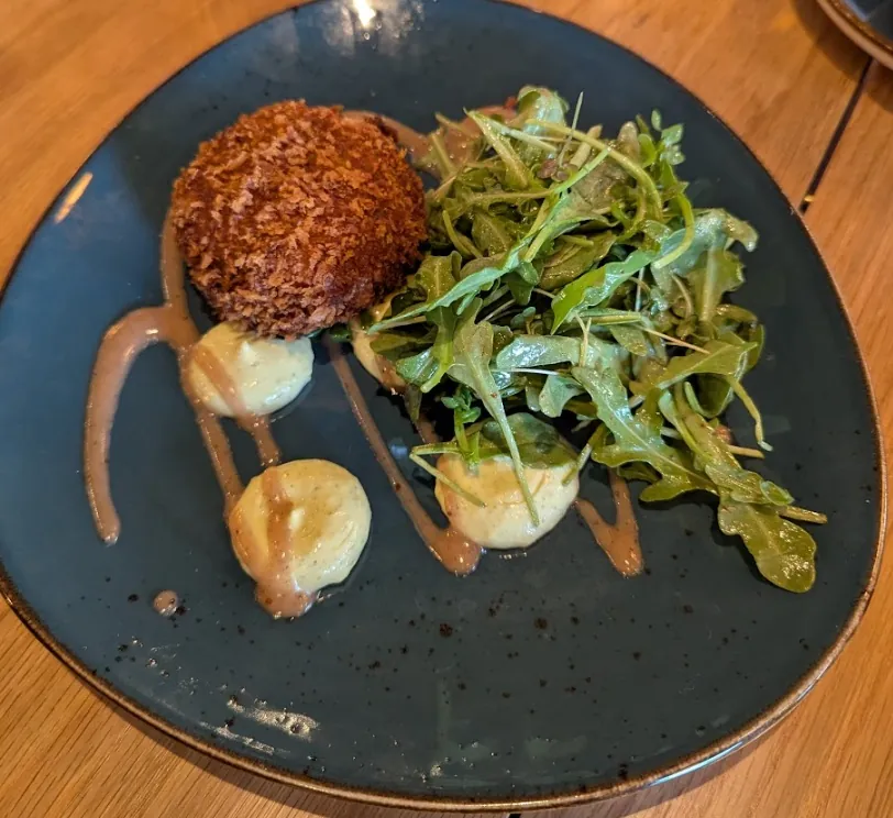 crab cake from Pelican Grill