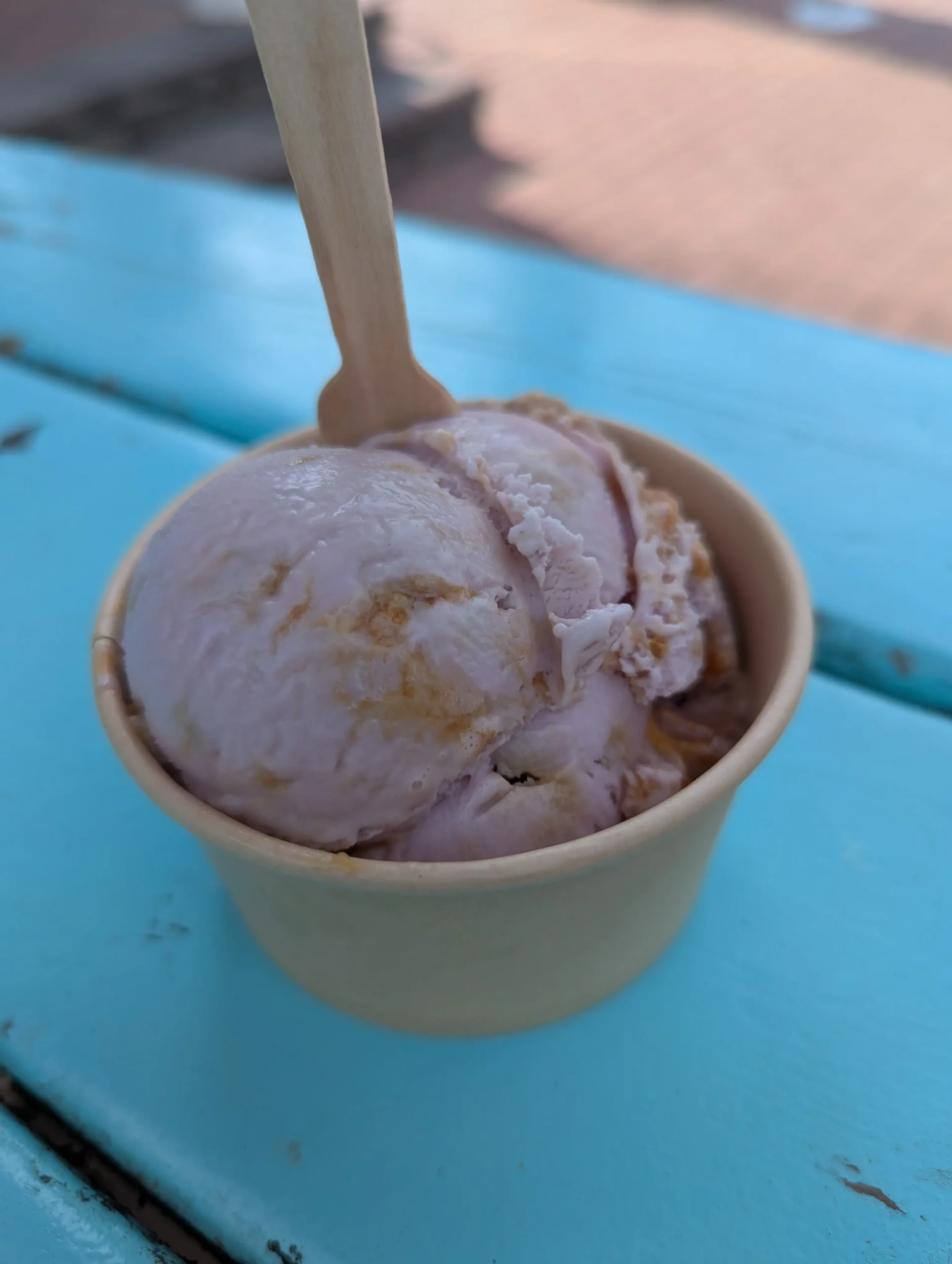 ube & honeycomb ice cream from the merry dairy