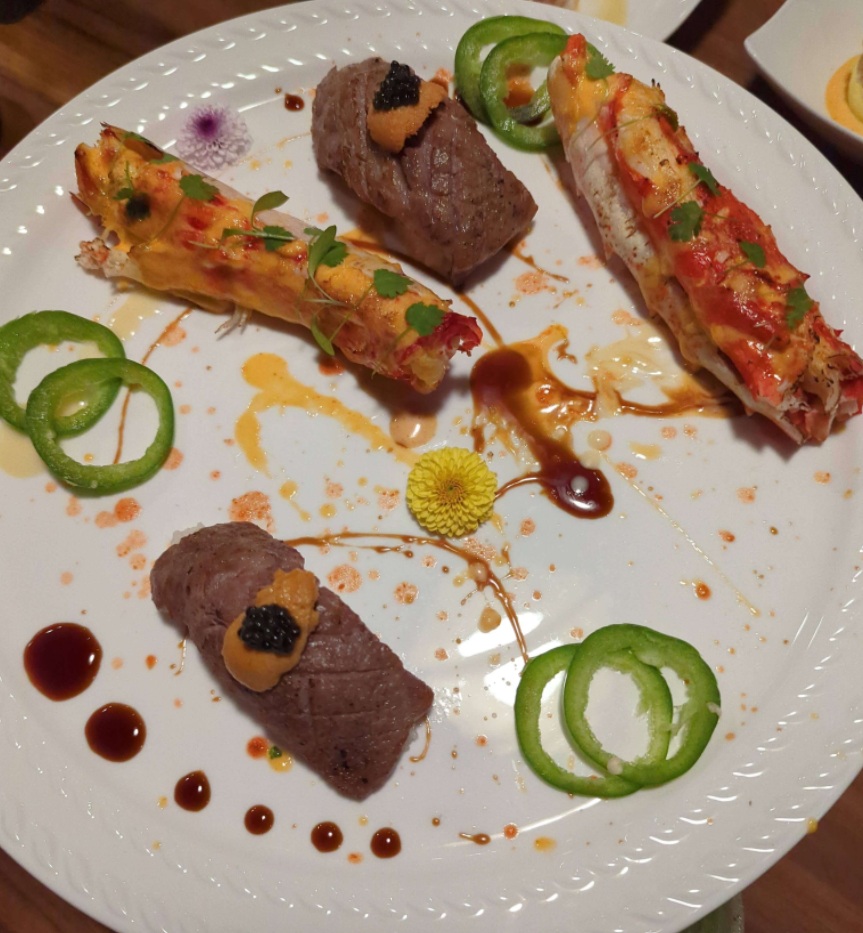 A5 Wagyu Nigiri and King Crab Legs from Shinka Sushi Bar