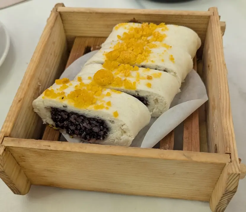 Golden purple rice roll from Kingsfield Chinese Cuisine