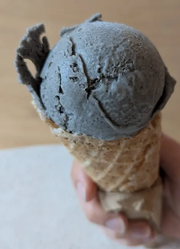 Ice Cream - Black Sesame (vegan) from moo shu ice cream