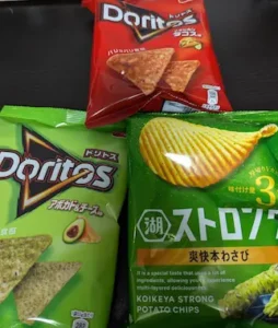 Assortment of chips from Seicomart