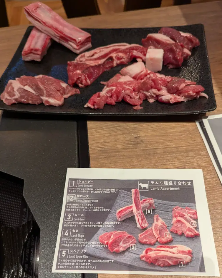 Assorted Lamb (Genghis Khan) from Sapporo Beer Garden