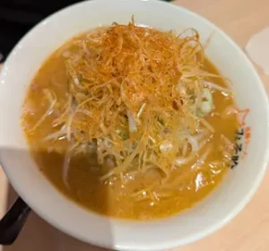 Miso ramen with spicy leak from Misogin