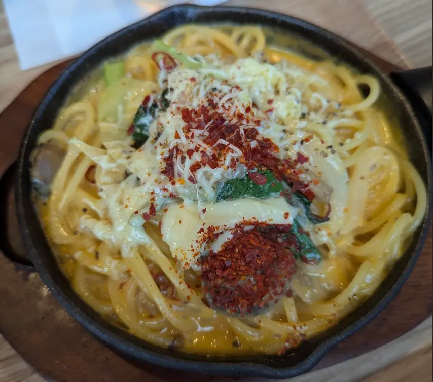 Spicy Carbonara Spaghetti from Teppan Spaghetti