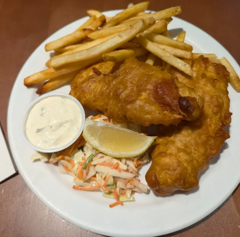 Fish and Chips from Big Rig Brewery