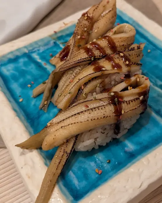Nigiri – Sea Eel from Wagyu Suki