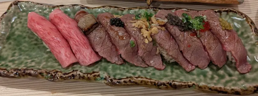 Wagyu Sushi Assortment from Wagyu Suki