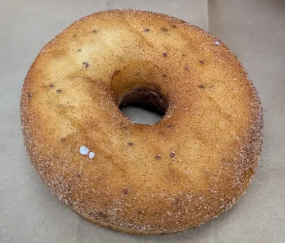 Vegan Sri Lankan Cinnamon Sugar Doughnut from Crosstown