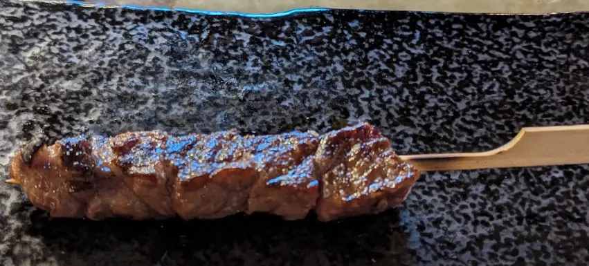 A5 Wagyu Skewer from Tomo