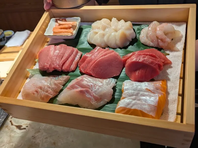 Sashimi Assortment at Tomo for Omakase